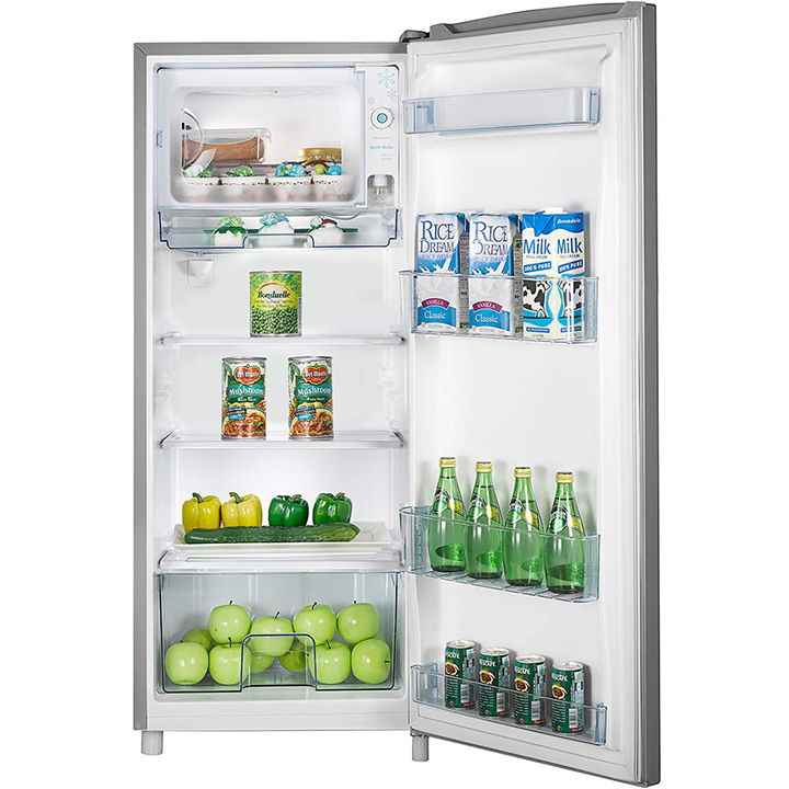 Hisense Refrigerator 177L, Single Door, with Built-In Water Dispenser, Low Noise, A Energy Saving, Grey RS23DR4SB