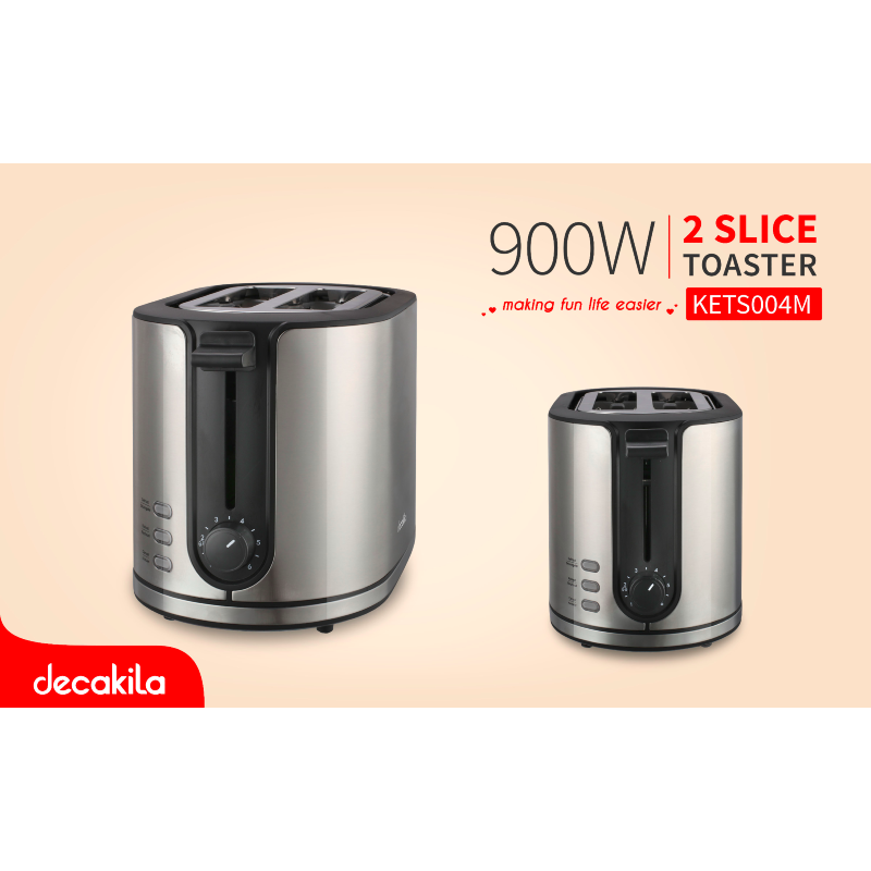 Decakila Toaster 2 Slice 900W KETS004M