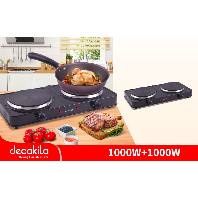 Decakila Hot Plate Double 2000W KECC005B