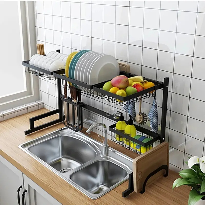 Nadstar Dish Rack Stainless Steel Kitchen Drying Rack Extendable Over The Sink Hp93-093 15 Nadstar Dish Rack Stainless Steel Kitchen Drying Rack Extendable Over The Sink Hp93-093