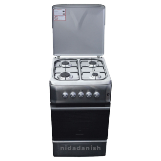 Westpoint Cooker 50x55cm 4 Gas Burners with Gas Oven Auto Ignition Black WCER5540G3N