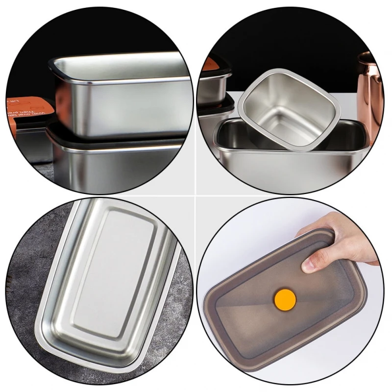 Nadstar Stainless Steel Food Storage 2900Ml Eco-Friendly Lunchbox Compartments Stainless Steel Take Away Sp0574 4 Nadstar Stainless Steel Food Storage 2900Ml Eco-Friendly Lunchbox Compartments Stainless Steel Take Away Sp0574