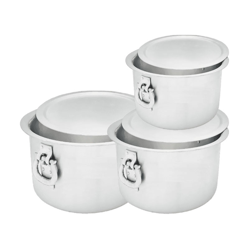 Nadstar Aluminium Sufuria 3Pcs With Lid &Amp; Handle 210L 250L 300L Cookware Set Tope Cooking Pot For Commercial Use - Gauge 6 Kitchen Heavy Duty Tapela 2 Nadstar Aluminium Sufuria 3Pcs With Lid &Amp; Handle 210L 250L 300L Cookware Set Tope Cooking Pot For Commercial Use - Gauge 6 Kitchen Heavy Duty Tapela