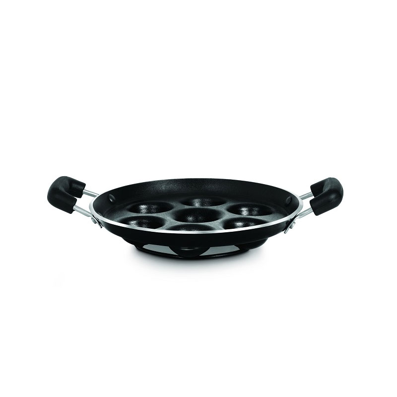 Pigeon Kitumbua 7 Hole Wondercast Aluminium 7 Rounds Panniyarkal Pan (Black) 1 Pigeon Kitumbua 7 Hole Wondercast Aluminium 7 Rounds Panniyarkal Pan (Black)