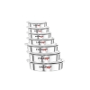 Nadstar Aluminium Sufuria 7pcs No Lid 24-25-26-27-28-29-30 Cookware Set Tope Cooking Pot for Commercial Use - Kitchen Heavy Duty
