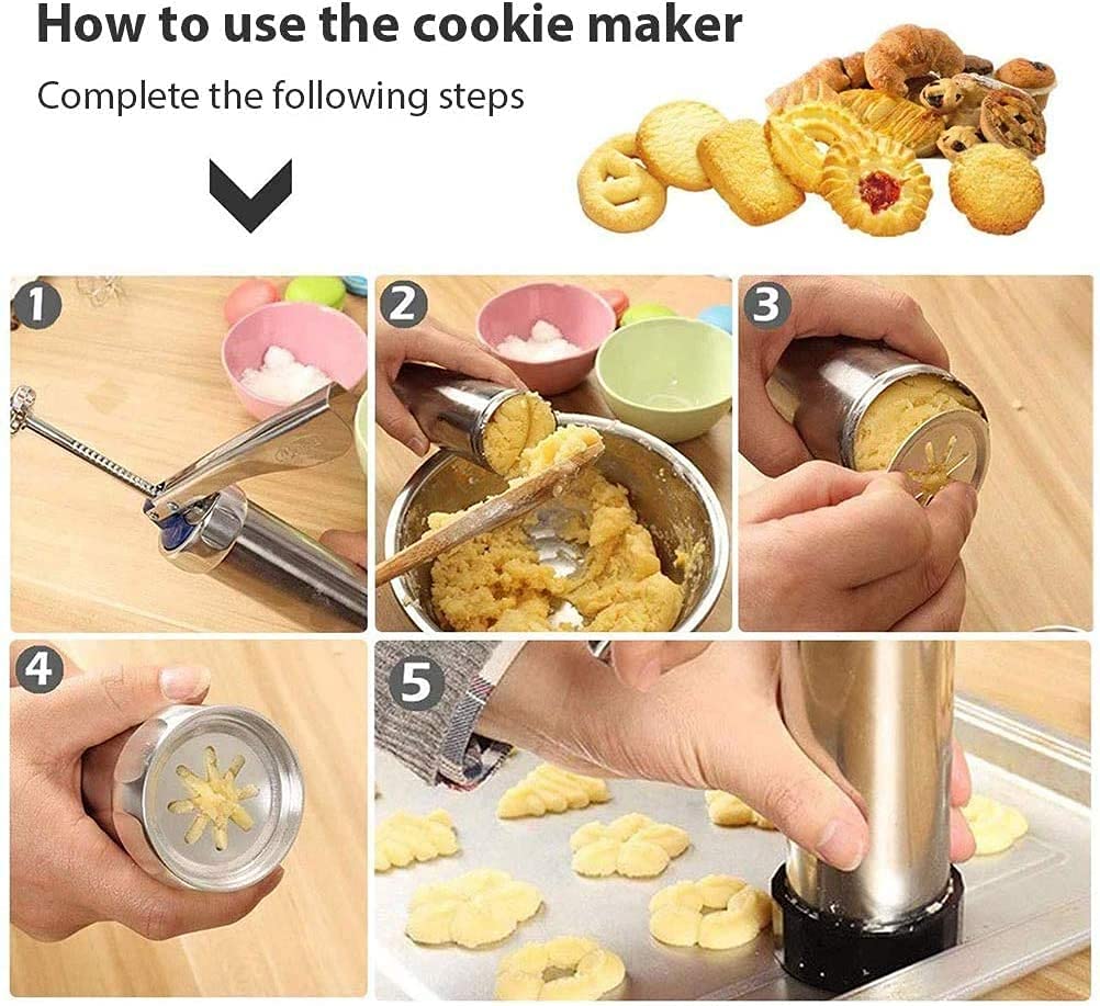 Cookie Press With Nozzles &Amp; Decorating Plates 20 Different Types Of Jalies Murukku Maker/Bhujiya Maker/Cookies/Namkeen/Noodles/Chakali Maker/Sev Maker/Farsan Maker/Gathiya Maker 11 Cookie Press With Nozzles &Amp; Decorating Plates 20 Different Types Of Jalies Murukku Maker/Bhujiya Maker/Cookies/Namkeen/Noodles/Chakali Maker/Sev Maker/Farsan Maker/Gathiya Maker