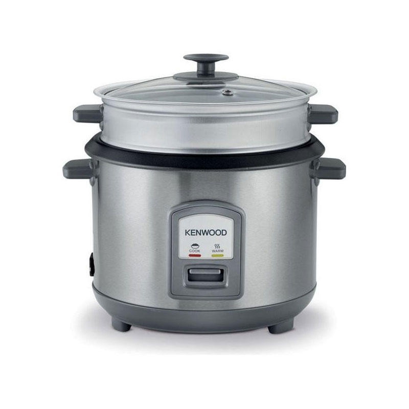 Kenwood 2-In-1 Rice Cooker 1.8L 10-Cups Rice With Food Steamer Basket Non-Stick Cooking Pot Temepered Glass Lid Warm/Cook Lights Spatula Holder Detachable Cord Rcm45.000Ss 1 Kenwood 2-In-1 Rice Cooker 1.8L 10-Cups Rice With Food Steamer Basket Non-Stick Cooking Pot Temepered Glass Lid Warm/Cook Lights Spatula Holder Detachable Cord Rcm45.000Ss