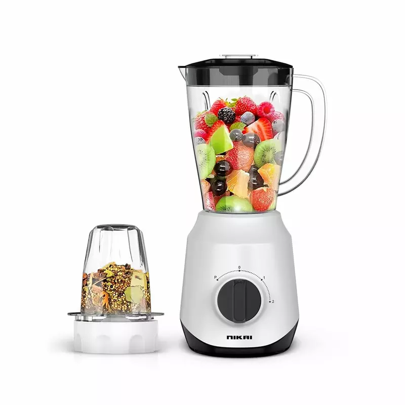 Nikai Blender 1.5L 450W 2 In 1 Unbreakable Pc Jar 3 Speeds Stainless Blades Easy To Clean Detachable Parts Perfect For Blending And Grinding - Nb2511Ax 1 Nikai Blender 1.5L 450W 2 In 1 Unbreakable Pc Jar 3 Speeds Stainless Blades Easy To Clean Detachable Parts Perfect For Blending And Grinding - Nb2511Ax