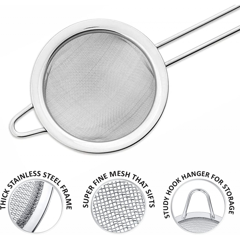 Nadstar Strainer Stainless Steel 18 Cm Multipurpose Kitchen Tea Strainer 2023006 3 Nadstar Strainer Stainless Steel 18 Cm Multipurpose Kitchen Tea Strainer 2023006