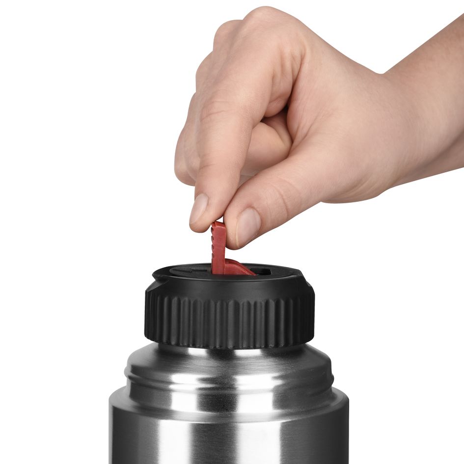Tefal Senator Thermal Bottle 0.7L Stainless Steel Silver Robust Construction With Double Walled Safe Lock Thermos Insulated Vacuum Flask K3063314