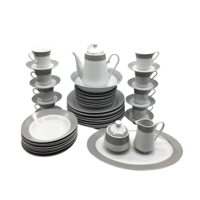Nadstar Dinner Set 47Pcs Porcelain Gray Rspd004 2 Nadstar Dinner Set 47Pcs Porcelain Gray Rspd004