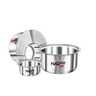 Nadstar Aluminum Sufuria 12Pcs No Lid 12-23 Cookware Set Tope Cooking Pot - Kitchen Heavy Duty 12-23 No-Lid