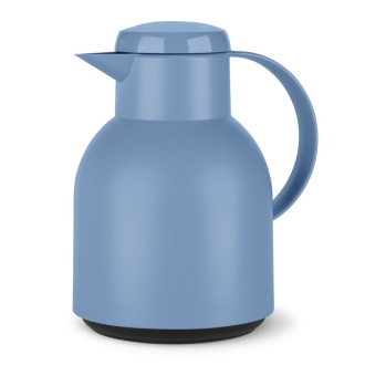 Tefal Samba Jug 1 Liter Blue Isothermal Jug Translucent Vacuum Flask Plastic-Polypropylenex (PP) Glass Liner K3035312 F4010110
