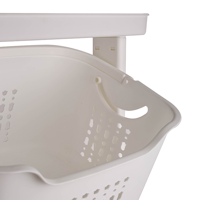 Nadstar Storage Basket 2 Deck Bathroom Clothes Storage Basket Multi-Layer Universal Wheel Rack Grocery Organizer K998-3A 3 Nadstar Storage Basket 2 Deck Bathroom Clothes Storage Basket Multi-Layer Universal Wheel Rack Grocery Organizer K998-3A