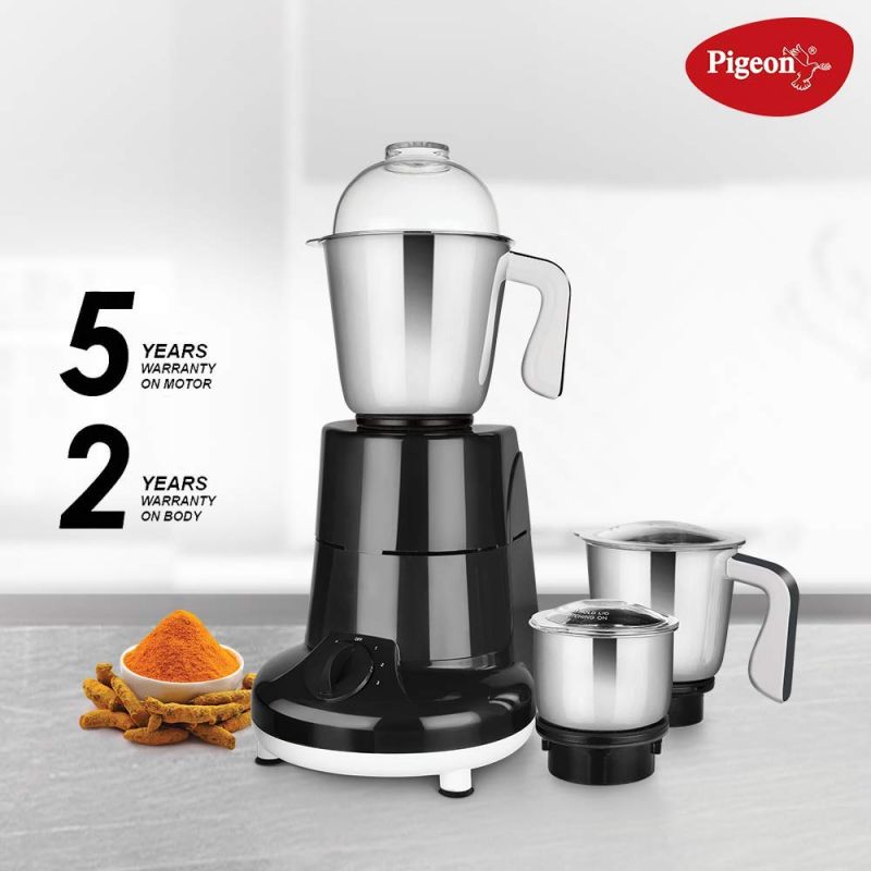 Pigeon Mixer Grinder 750W Stainless Steel Jar Copper Motor Removable Jar Compact Design 1.5L 1.0L 0.4L Jars Especial 10 Pigeon Mixer Grinder 750W Stainless Steel Jar Copper Motor Removable Jar Compact Design 1.5L 1.0L 0.4L Jars Especial