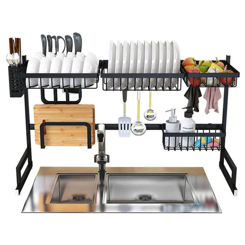 Nadstar Dish Rack Stainless Steel Kitchen Drying Rack Extendable Over The Sink Hp93-093 9 Nadstar Dish Rack Stainless Steel Kitchen Drying Rack Extendable Over The Sink Hp93-093