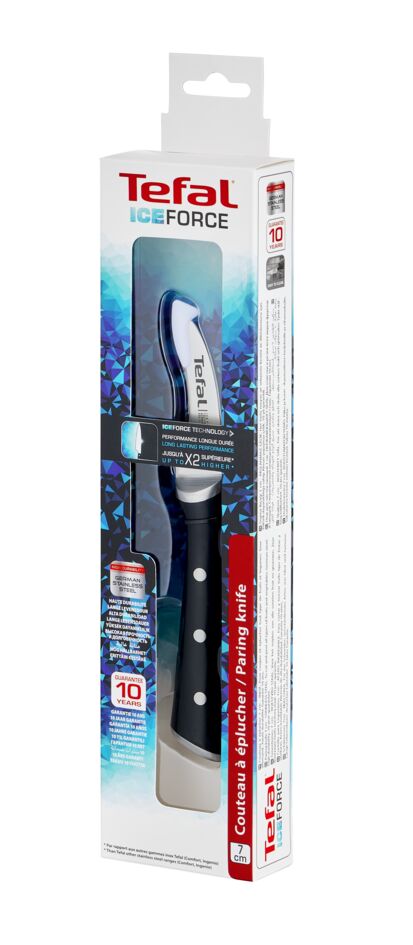 Tefal Ingenio Ice Paring Knife 7Cm Ice Force Technology German Stainless Steel Brushed Stainless Steel Black 27.5 X 6 X 2 Cm K2321214 10 Tefal Ingenio Ice Paring Knife 7Cm Ice Force Technology German Stainless Steel Brushed Stainless Steel Black 27.5 X 6 X 2 Cm K2321214