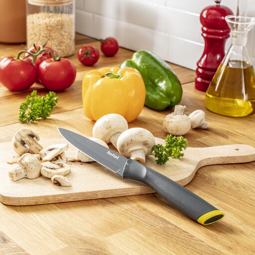 Tefal Fresh Kitchen Chef Knife With Cover 15Cm Titanium Non Stick Coating Ideal For Slicing &Amp; Chopping All Types Of Food High Performance Stainless Steel K1220304 10 Tefal Fresh Kitchen Chef Knife With Cover 15Cm Titanium Non Stick Coating Ideal For Slicing &Amp; Chopping All Types Of Food High Performance Stainless Steel K1220304