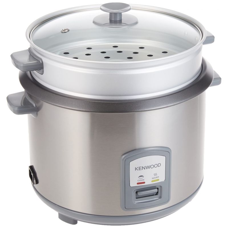 Kenwood 2-In-1 Rice Cooker 1.8L 10-Cups Rice With Food Steamer Basket Non-Stick Cooking Pot Temepered Glass Lid Warm/Cook Lights Spatula Holder Detachable Cord Rcm45.000Ss 7 Kenwood 2-In-1 Rice Cooker 1.8L 10-Cups Rice With Food Steamer Basket Non-Stick Cooking Pot Temepered Glass Lid Warm/Cook Lights Spatula Holder Detachable Cord Rcm45.000Ss