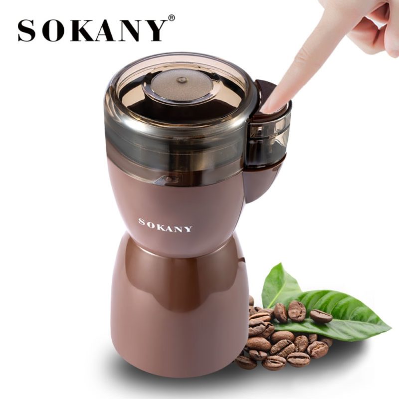 Sokany Electric Coffee Grinding Machine 100G 180W Brown Sm-3016 3 Sokany Electric Coffee Grinding Machine 100G 180W Brown Sm-3016