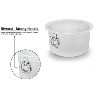 Nadstar Aluminium Sufuria 5pcs with Lid & Handle 210L 230L 250L 275L 300L Cookware Set Tope Cooking Pot for Commercial Use - Gauge 6 Kitchen Heavy Duty Tapela