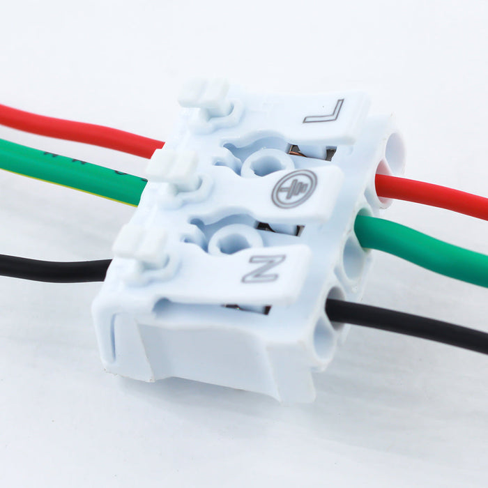 Tronic Connector With Button (L+N+E) 16Amps 3 Way Wire 2 Tronic Connector With Button (L+N+E) 16Amps 3 Way Wire