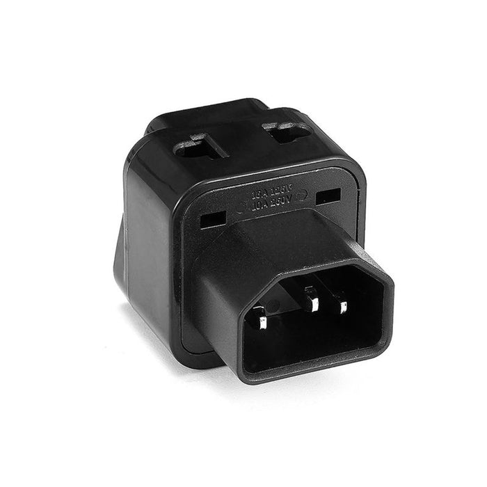Tronic Black Adapter Plug Iec C14 10A 250V 1 Tronic Black Adapter Plug Iec C14 10A 250V