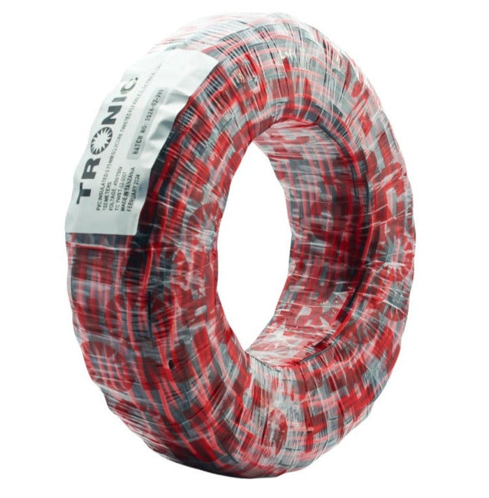 Tronic 0.75Mm 2 Core Flexible Red &Amp; Black Twisted Cable 2 Tronic 0.75Mm 2 Core Flexible Red &Amp; Black Twisted Cable