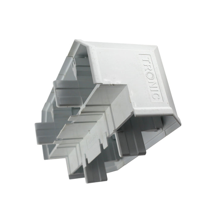 Tronic Compartment Trunking External Bend Pvc 170Mmx50Mm 1 Tronic Compartment Trunking External Bend Pvc 170Mmx50Mm