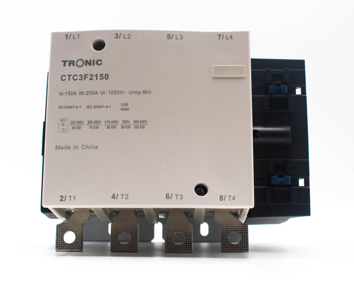 Tronic Contactor 150A 4 Pole 1 Tronic Contactor 150A 4 Pole