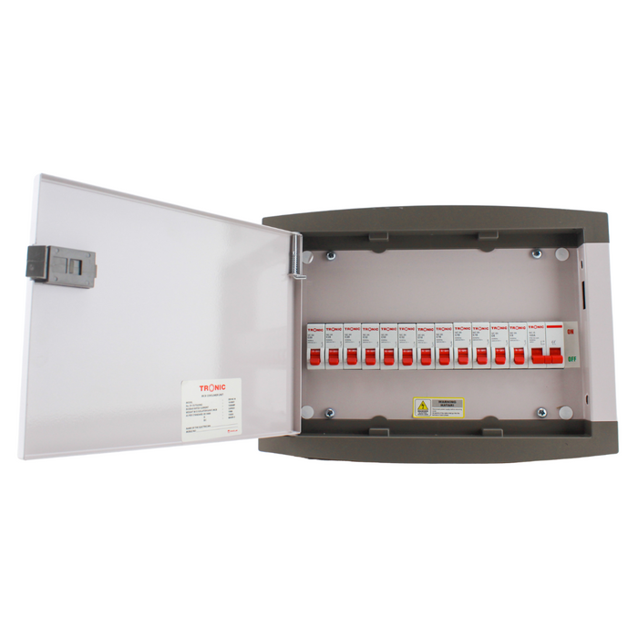 Tronic Consumer Unit 12 Ways Single Phase Complete With Isolator 4 Tronic Consumer Unit 12 Ways Single Phase Complete With Isolator
