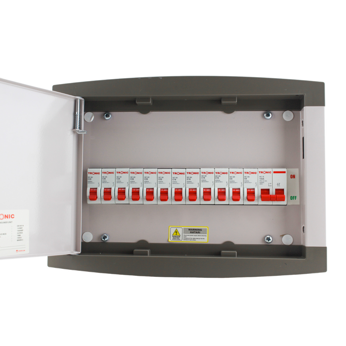 Tronic Consumer Unit 12 Ways Single Phase Complete With Isolator 3 Tronic Consumer Unit 12 Ways Single Phase Complete With Isolator