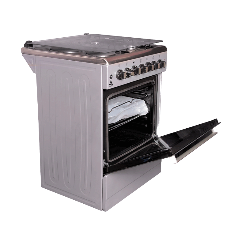 Delta Cookers 60X60Cm Electric Oven &Amp; Grill 2 Gas 2 Electric Inox Dgc-6022.I 1 Delta Cookers 60X60Cm Electric Oven &Amp; Grill 2 Gas 2 Electric Inox Dgc-6022.I