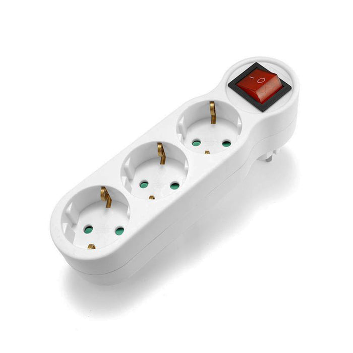 Tronic Power Strip With Switch 1-3 Way Eu Plug 2 Pin 1 Tronic Power Strip With Switch 1-3 Way Eu Plug 2 Pin