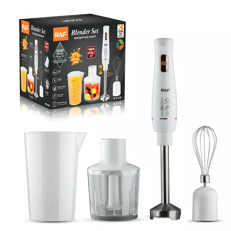 Raf 4 In 1Electric Blender Handheld Immersion 800W Hand Mixer For Kitchen Stainless Steam 3 Raf 4 In 1Electric Blender Handheld Immersion 800W Hand Mixer For Kitchen Stainless Steam