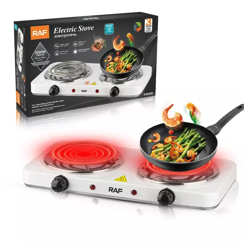 Raf Hotplate 1000W Double Coil, Uniform Heat, Simple Operation 8020B 2 Raf Hotplate 1000W Double Coil, Uniform Heat, Simple Operation 8020B