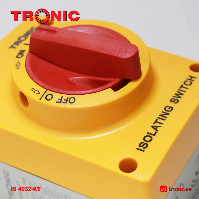 Tronic Surface Isolator 3-Pole 32 Amps (415V) 2 Tronic Surface Isolator 3-Pole 32 Amps (415V)