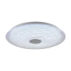 Tronic Patterned White Glass LED Changeable (3 Shades) Ceiling Light