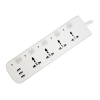 Tronic 4 Way Extension With USB Ports