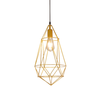 Tronic Gold Diamond Cage Pendant Lamp