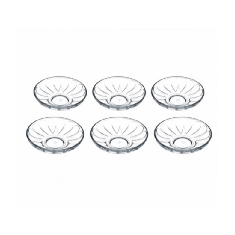 Pasabahce Basic Glass Tea Plate 102Mm 6Pcs 54451 5 Pasabahce Basic Glass Tea Plate 102Mm 6Pcs 54451
