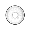 Pasabahce Basic Glass Tea Plate 102mm 6pcs 54451