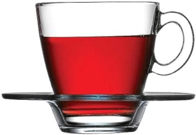 Pasabahce Aqua Cup Saucer 215Ml 6Pcs Round Shape And Dishwasher Safe 95040 2 Pasabahce Aqua Cup Saucer 215Ml 6Pcs Round Shape And Dishwasher Safe 95040