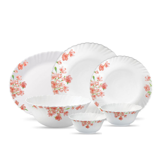 La Opala Dinner Set Aster Pink Classique 20 Pieces LP020