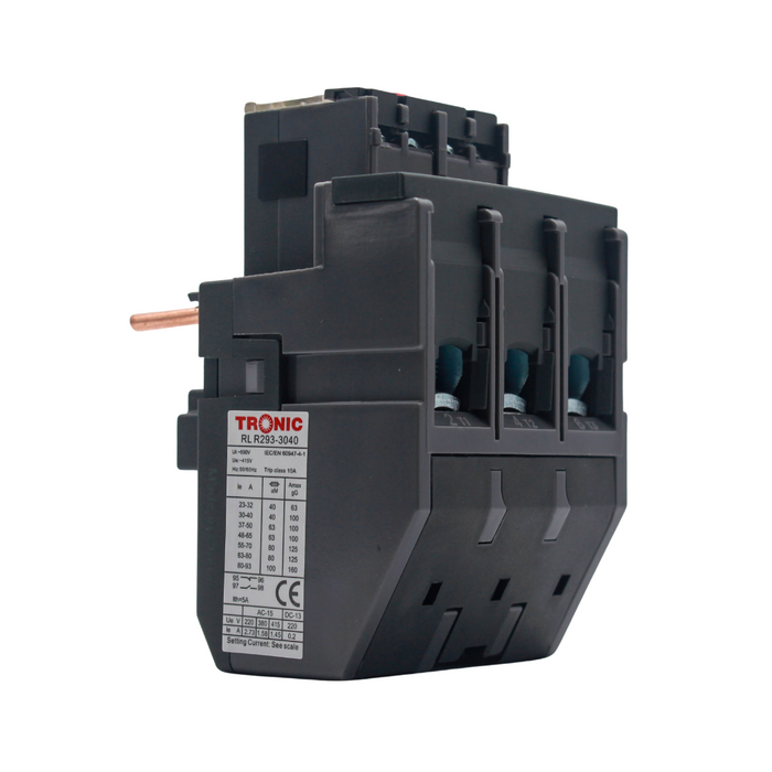 Tronic Thermal Overload Relay 30-40Amps For Ac Contactor 50Amps 1 Tronic Thermal Overload Relay 30-40Amps For Ac Contactor 50Amps