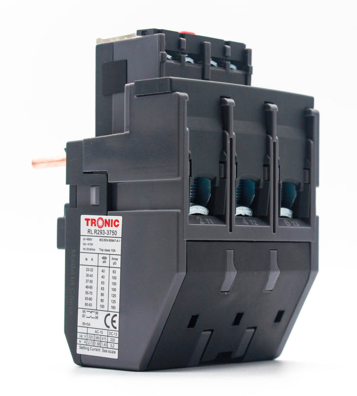 Tronic Thermal Overload Relay 37-50Amps For Ac Contactor 65Amps 1 Tronic Thermal Overload Relay 37-50Amps For Ac Contactor 65Amps