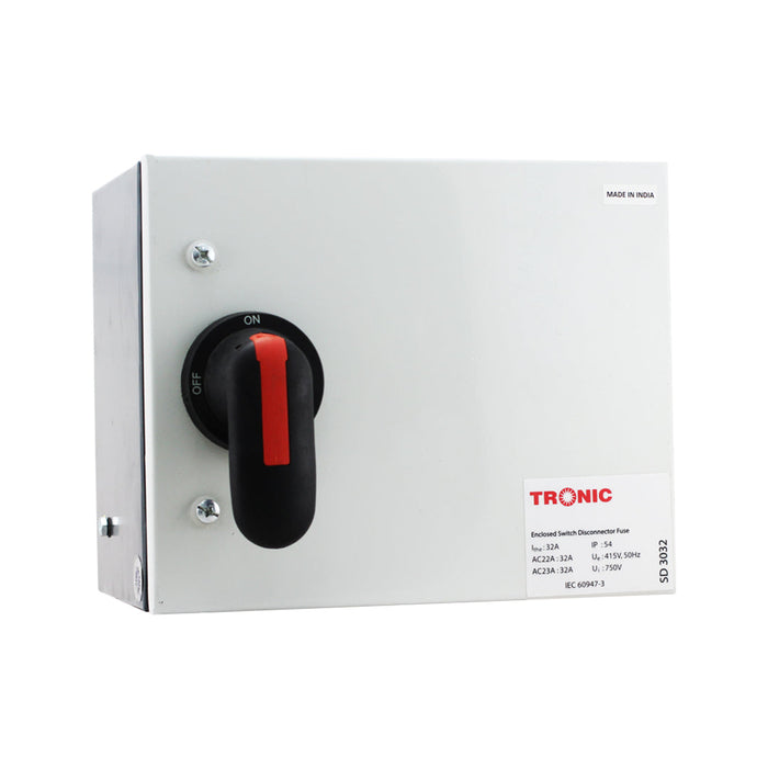 Tronic Main Switch Fused With Rotary 32A 1 Tronic Main Switch Fused With Rotary 32A