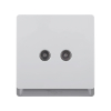 Tronic Television Socket 2 Gang