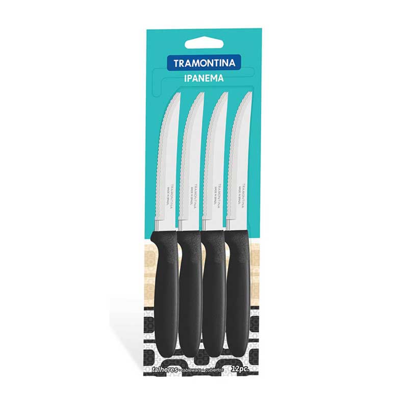 Tramontina Steak Knife 5'' Ipanema 12Pcs Set 23360-905 1 Tramontina Steak Knife 5'' Ipanema 12Pcs Set 23360-905