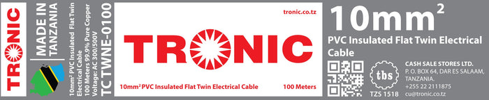 Tronic 10 Mm Flat Twin Cable 2 Tronic 10 Mm Flat Twin Cable